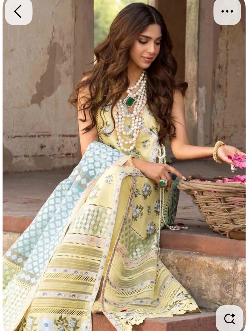 Crimson by saira shakira Floral Embroidered Long Dress pakistani
